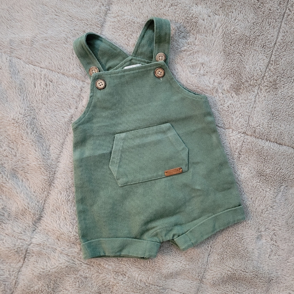 Mudpie green bib overalls